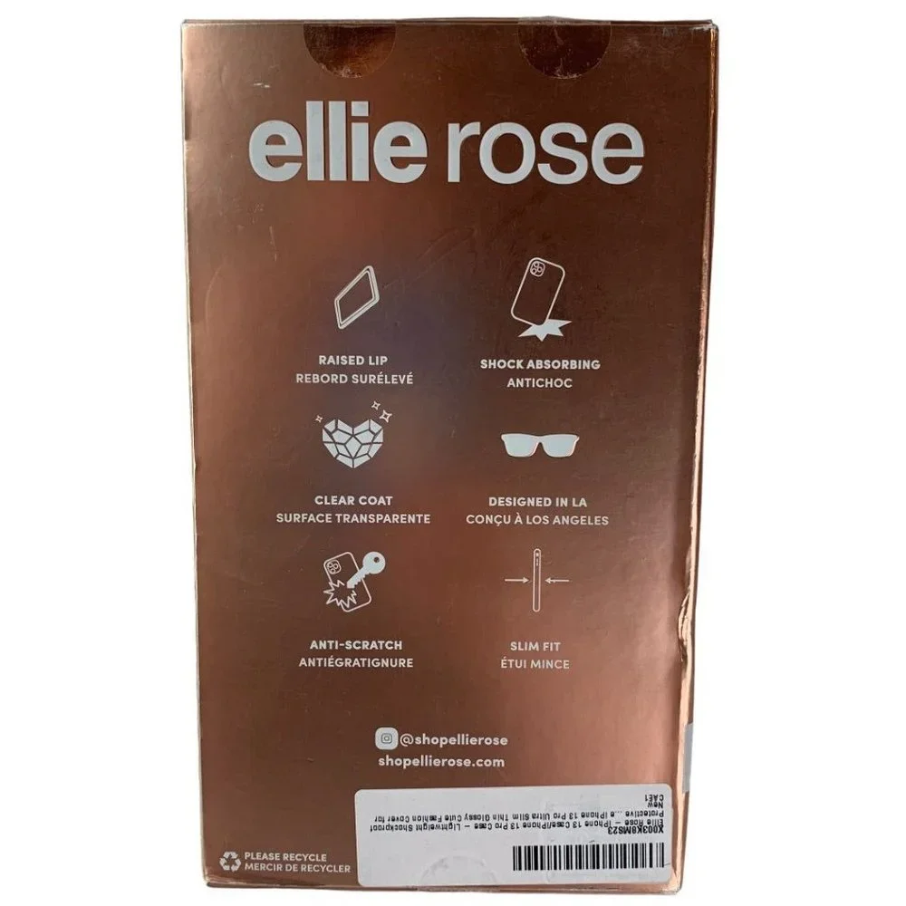 ellie rose Phone Cover for iPhone 13 and 13 Pro New 8 ft Drop Protection Pink Bl